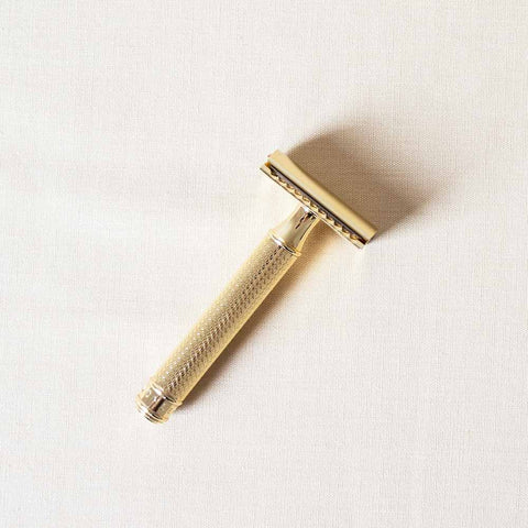a traditional double-edge safety razor